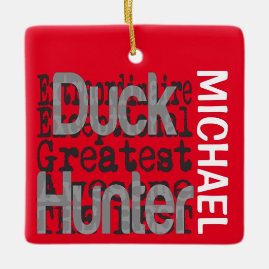 Duck Hunter Extraordinaire CUSTOM Keramikornament (Vorderseite)