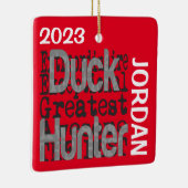 Duck Hunter Extraordinaire CUSTOM Keramikornament (Rechts)