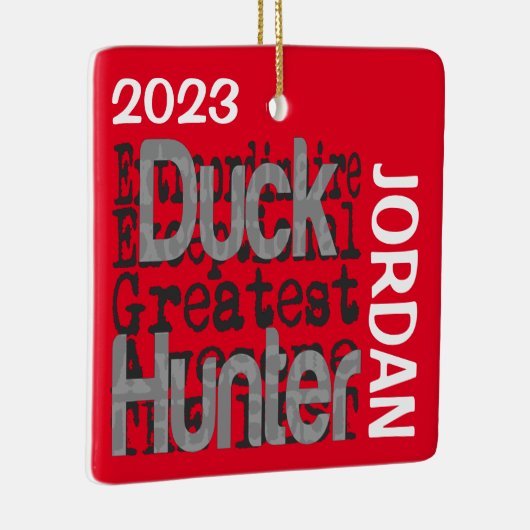 Duck Hunter Extraordinaire CUSTOM Keramikornament (Rechts)