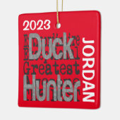 Duck Hunter Extraordinaire CUSTOM Keramikornament (Links)