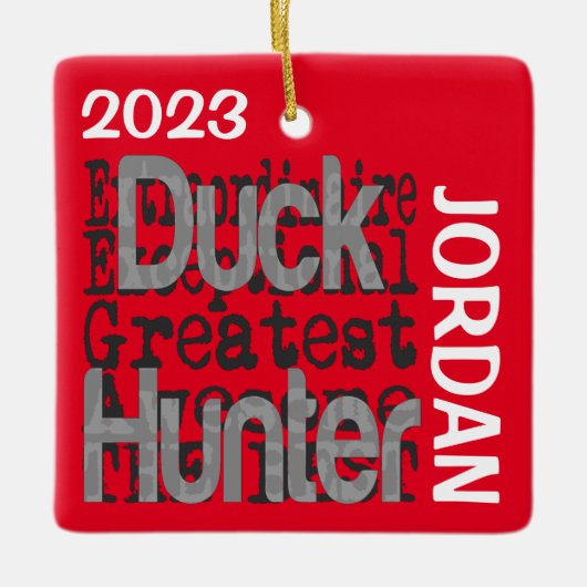 Duck Hunter Extraordinaire CUSTOM Keramikornament (Vorderseite)