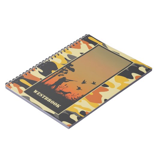 Duck Hunter und Camouflage Notizblock (Linke Seite)