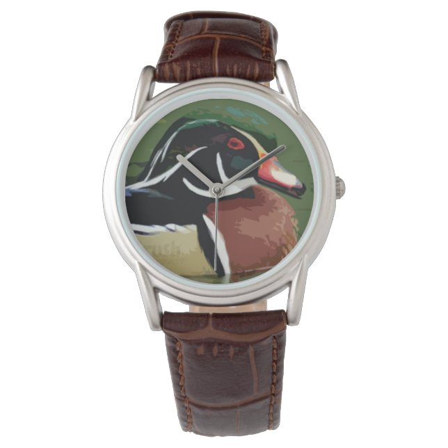 Duck Hunter Watch, Wood Duck Watch Armbanduhr (Vorderseite)