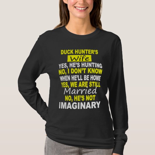 DUCK HUNTER'S WIFE HUNTING T-Shirt (Vorderseite)