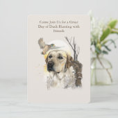 Duck Hunting Adventure Einladung (Stehend Vorderseite)