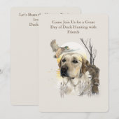 Duck Hunting Adventure Einladung (Vorne/Hinten)