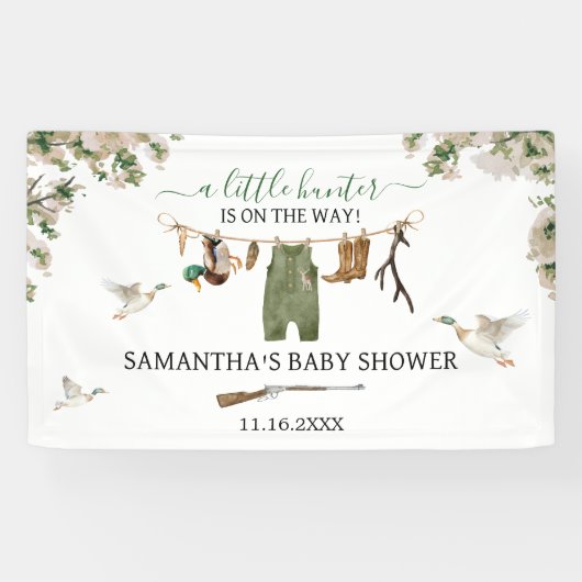 Duck Hunting Baby Show Banner (Horizontal)