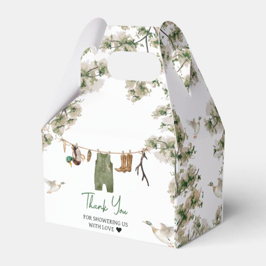 Duck Hunting Baby Show Geschenkschachtel (Rückseite)