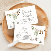 Duck Hunting Baby Shower Diaper Raffle Begleitkarte