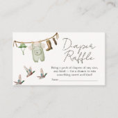 Duck Hunting Baby Shower Diaper Raffle Begleitkarte (Vorderseite)