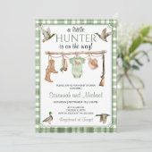 Duck Hunting Baby Shower Einladung (Stehend Vorderseite)