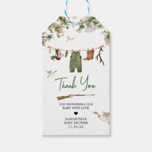 Duck Hunting Baby Shower Fevor Tags Geschenkanhänger