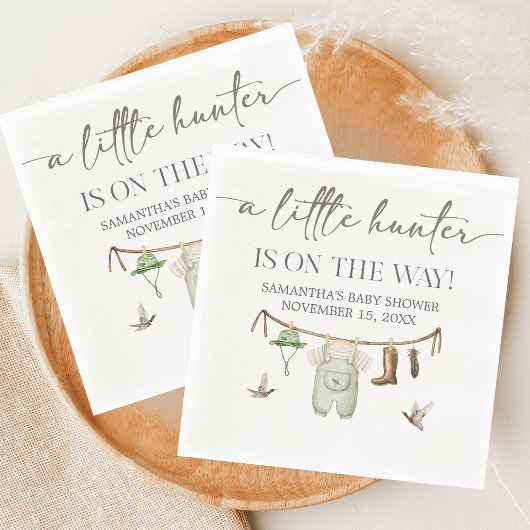 Duck Hunting Baby Shower Serviette