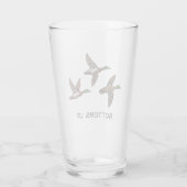 Duck Hunting Bierglas Glas (Rückseite)