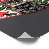 Duck Hunting Black Lab Camo Valentine's Day Xoxo H Poster (Ecke)