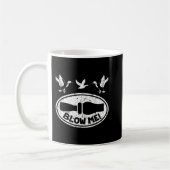 Duck Hunting Fun Blow Me Duck Call Hunter Kaffeetasse (Links)