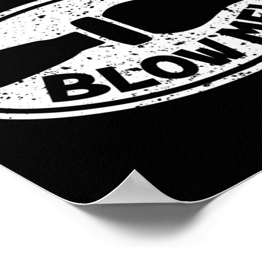 Duck Hunting Fun Blow Me Duck Call Hunter Poster (Ecke)