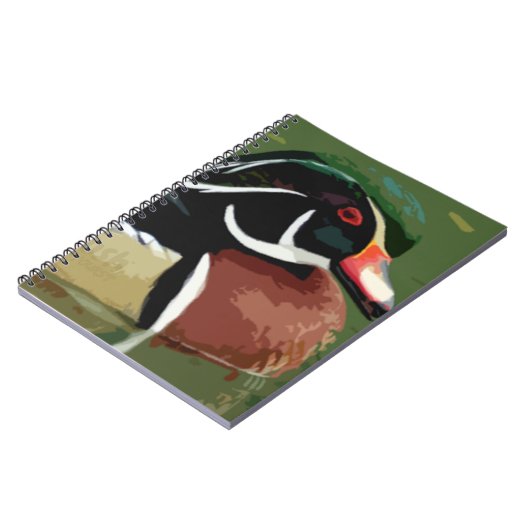 Duck Hunting Journal Book, Wood Duck Notebook Notizblock (Linke Seite)
