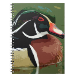 Duck Hunting Journal Book, Wood Duck Notebook Notizblock
