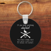 Duck Hunting Quote - Funny Hunter Gift Cute Hunt G Schlüsselanhänger (Vorderseite)