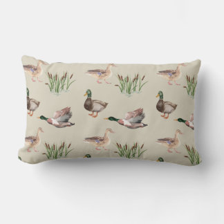 Duck Hunting Throw Pillow Mallard Lendenkissen