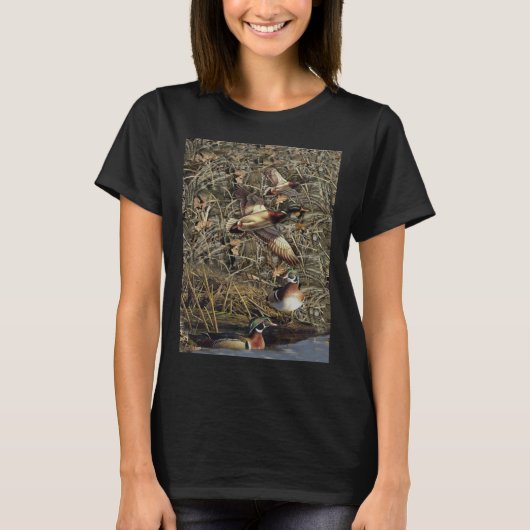 Duck Hunting waterfowl camo T-Shirt (Vorderseite)