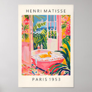 Duck in der Badewanne Funny Poster, Bad Wall Art,  Poster