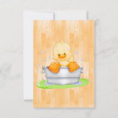 Duck in einer Tube Baby Dusche Danke (Rückseite)