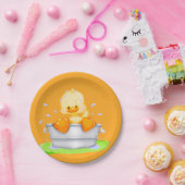 Duck in einer Tube Babydusche Pappteller (Party)