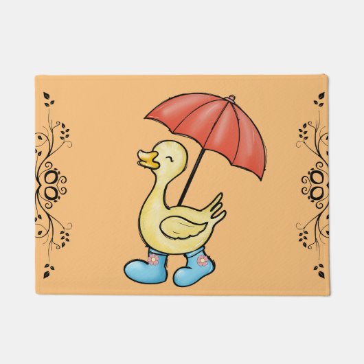 Duck in Rain Boots 2024 Fußmatte (Vorderseite)