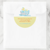 Duck in Tub Daycare Kinderbetreuung individuell an Runder Aufkleber (Tasche)