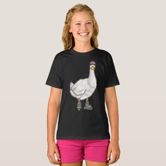 Duck Inline Skaten Roller Skate T-Shirt (Vorne ganz)