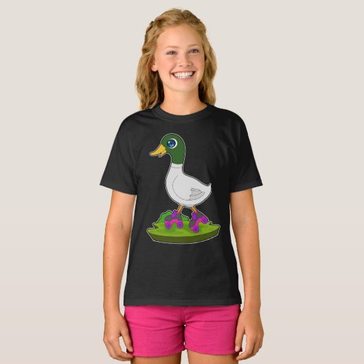 Duck Inline Skaten Roller Skate T-Shirt (Vorne ganz)
