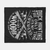 Duck Jagd Männer Frauen Spaß Jäger Freunde Geschen Fleecedecke (Vorderseite (Horizontal))