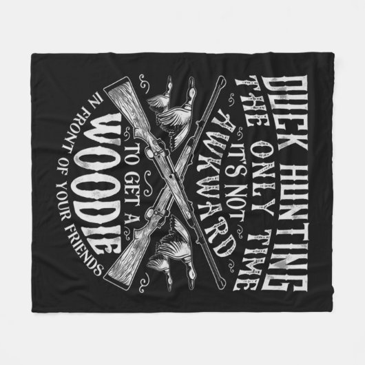 Duck Jagd Männer Frauen Spaß Jäger Freunde Geschen Fleecedecke (Vorderseite (Horizontal))