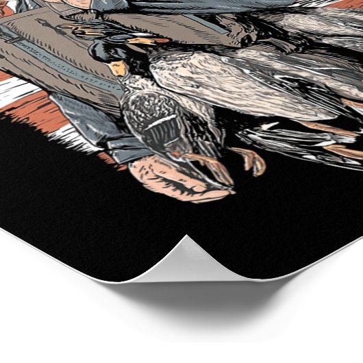 Duck Jagd Trump Camouflage Hallo Jagd Saison Us Fl Poster (Ecke)