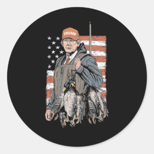 Duck Jagd Trump Camouflage Hallo Jagd Saison Us Fl Runder Aufkleber