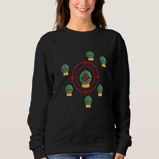 Duck Jagduck Lover Funny Junting Sweatshirt (Vorderseite)