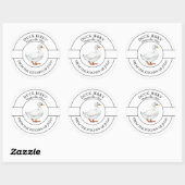 Duck Jerky Label Runder Aufkleber (Blatt)