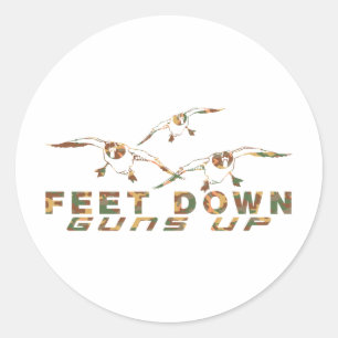 DUCK JUNTING RUNDER AUFKLEBER