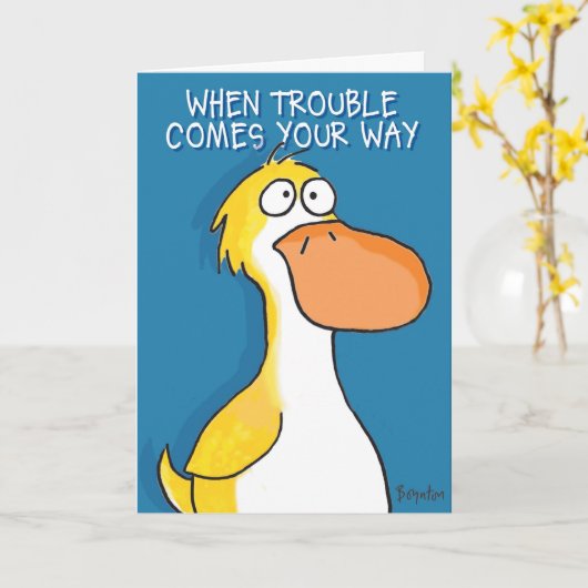 DUCK! KARTE (Gelbe Blume)