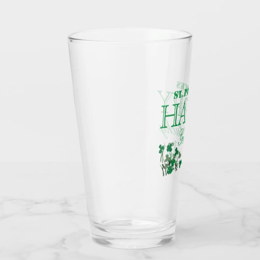 Duck Kleeblatt Happy Go Lucky St Patrick's Day Glas (Rechts)