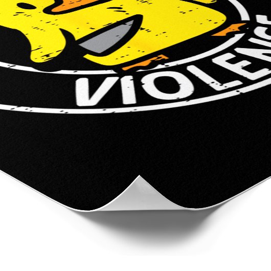 Duck Knife I Choose Funny Sarcasm Joke Spaß Gag Poster (Ecke)