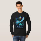 Duck Knight 3D Cyber-Enten-Krieger T-Shirt (Vorne ganz)