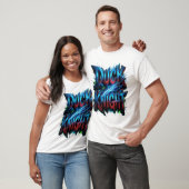 Duck Knight 3D Cyber Graffiti Logo T-Shirt (Unisex)