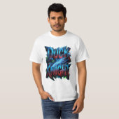 Duck Knight 3D Cyber Graffiti Logo T-Shirt (Vorne ganz)