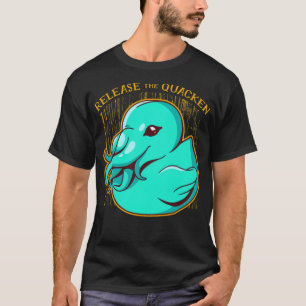 Duck Kraken Monster Mutant Hundekopf T-Shirt