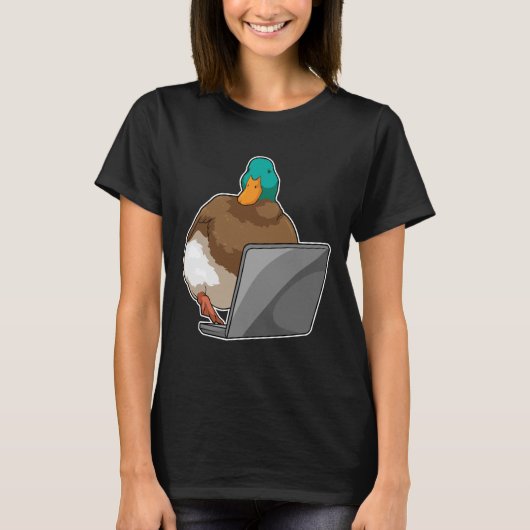 Duck Laptop T-Shirt (Vorderseite)