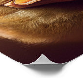 Duck Life like Portrait Beak mit gelben Federn Poster (Ecke)