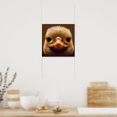 Duck Life like Portrait Beak mit gelben Federn Poster (Küche)